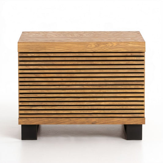 Brązowa szafka nocna z płyty MDF 70 x 40 x 60 cm