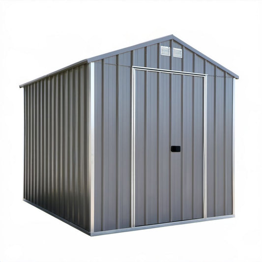 Metalowy domek ogrodowy antracytowy 213 x 130 x 185 cm